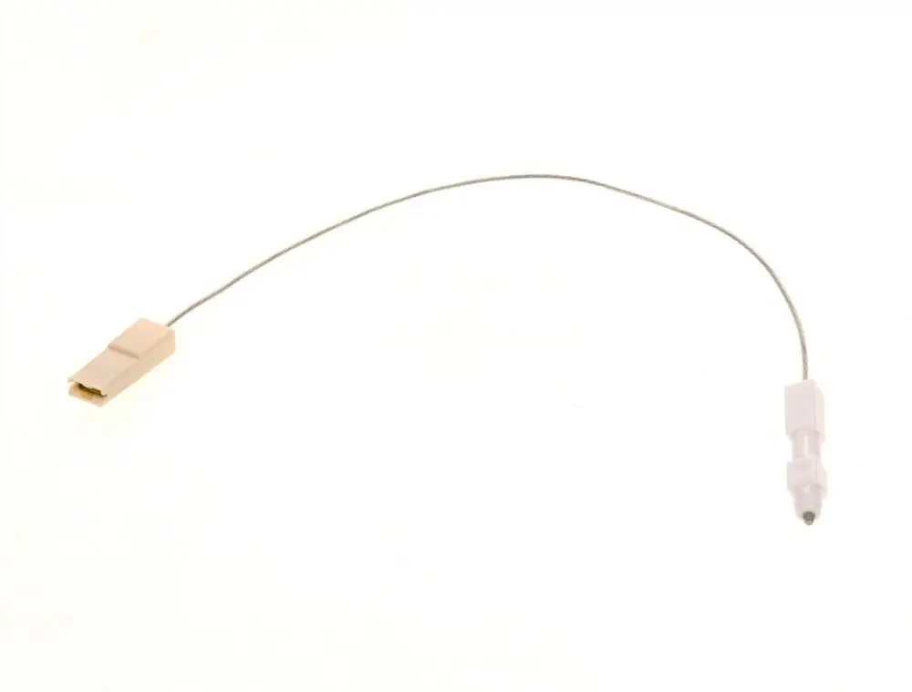 Bosch-Zündbolzen mit Zündkabel, bestehend aus zwei Steckern und einem Kabel, das die beiden verbindet.